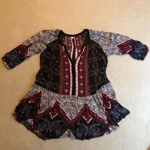 Free People Open Shoulder Mini Dress